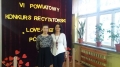 Zdjęcie: III miejsce w Powiatowym Konkursie Recytatorskim 